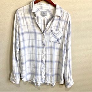 Rails | light blue flannel